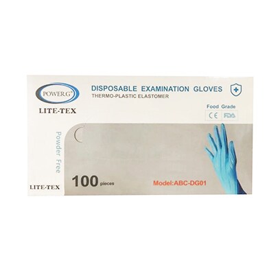 Lite-Tex Disposable Gloves Assorted Size 100 Pieces 