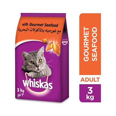 Whiskas Gourmet Seafood Dry Cat Food Adult 1+ years 3KG