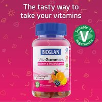 Bioglan Vitagummies, Women&#39;s Multivitamin, Vegetarian Friendly, 3 Delicious Flavours, 60 Chewy Gummies