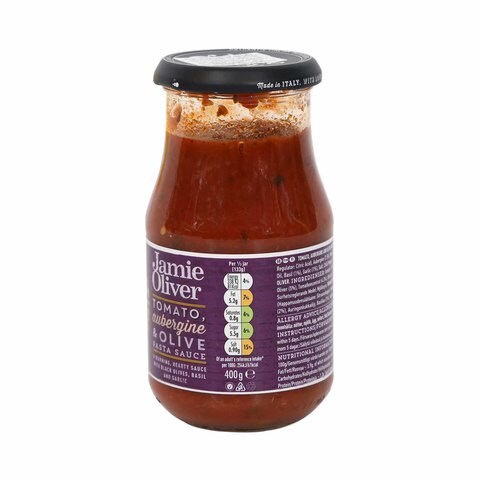 Jamie Oliver Tomato, Aubergine & Olive Pasta Sauce 400g