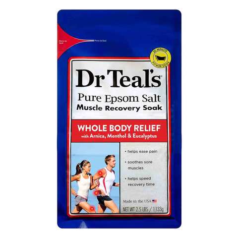 Dr Teal&#39;s  Epsom Salt Muscle Recovery Soak Pure 1133g