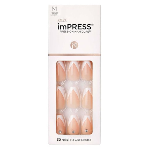 Kiss imPRESS Press-On Manicure Nails So French KIMM04C