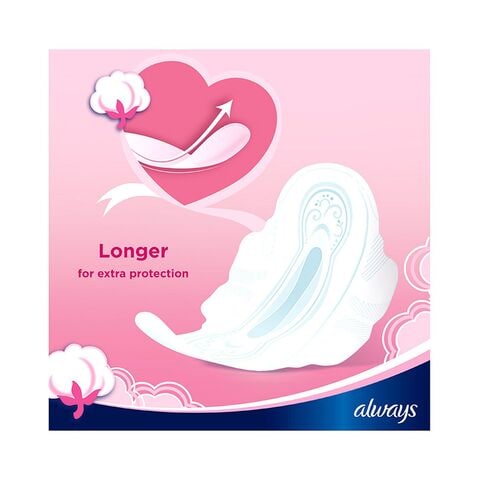 Always Ultra Thin Cotton Soft Large Sanitary Pads White 10pieces
