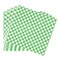 Generic Food Grade Wrap Paper, 100 Pack Checkered Basket Liners Food Grade Greaseproof Papers Oil-Proof Wrapping Wax Tissue, Food Grade Non-Stick Paper For Deli Bbq Hamburger Sandwiches (Green)
