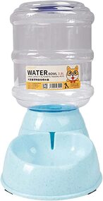 اشتري Pet Water Dispenser, Automatic Replenish Cat Waterer Dog Water Dispenser,Gravity Water Dispenser Station Self-Dispensing Drinking Fountain for Cats/Dogs Bowl (3.8L) في الامارات