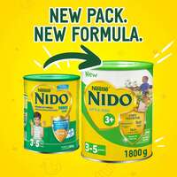 Nestle Nido Little Kids 3 Plus Growing Up Milk Powder Tin For Toddlers 1 to 3 Years 1.8kg
