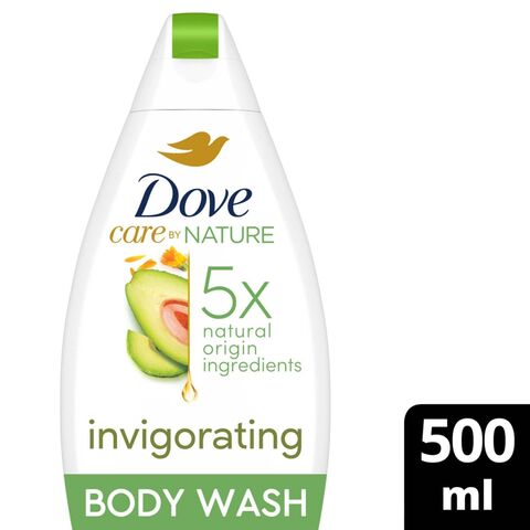 Dove Care by Nature Invigorating Body Wash Avocado &amp; Calendula 500ml