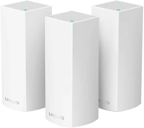 Linksys Velop Tri-Band Whole Home Mesh Wifi System (Ac6600 Wifi Router/Extender For Seamless Coverage Of Up To 6,000 Sq Ft / 525 Sqm,, Parental Controls, Compatible With Alexa, 3-Pack, White) - Whw030