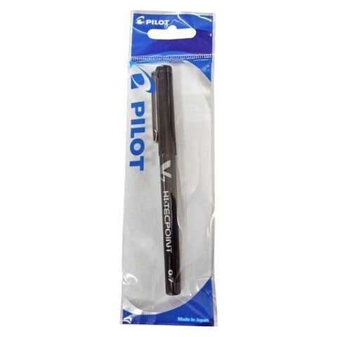 Pilot V7 Hi-Tec Point Rollerball Pen Black 0.7mm