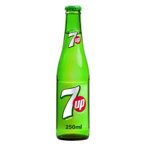 7UP, Carbonated Soft Drink, Glass Bottle, 250ml