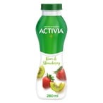 Buy Activia Yoghurt Go Drinkable Yogurt Snack Kiwi-Strawberry 280ml in UAE
