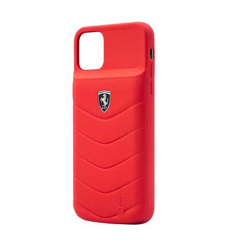 Ferrari - Apple iPhone 11 Pro Case, Off Track Full Cover Power Case 3600mAh Compatible for iPhone 11 Pro and support Wireless Charging, Easy Access to All Ports, CG Mobile Officially Licensed - Red