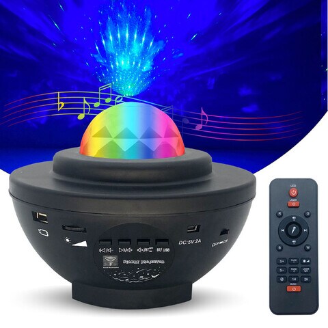 Sky Touch Night Light Baby Star Projector, 10 Color Bluetooth Night Lamp With Timer Remote And Chargeable, Dimmable Combinations Romantic Starry Sky, Black