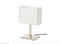 Table lamp, nickel-plated/white36 cm