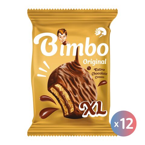 Bimbo XL Biscuit Chocolate Coated - 12 Pieces
