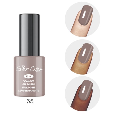 اشتري ENJOY COLOR Gel nail Polish Classic Collection | Soak Off Gel nail Polish| Nail Art Manicure Gel nail Polish|Grey taro Purple في الامارات