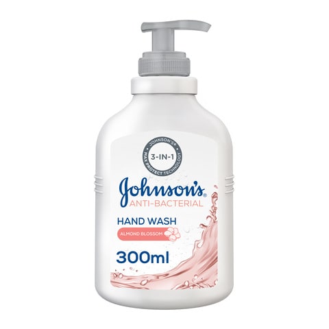 Johnson&#39;s antibacterial hand wash almond 300 ml