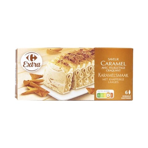 Buy Carrefour Caramel Ice Cream Dessert 650 ml in Saudi Arabia