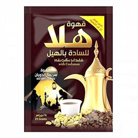 Hala Instant Coffee Plain With Cardamon 25 Gram