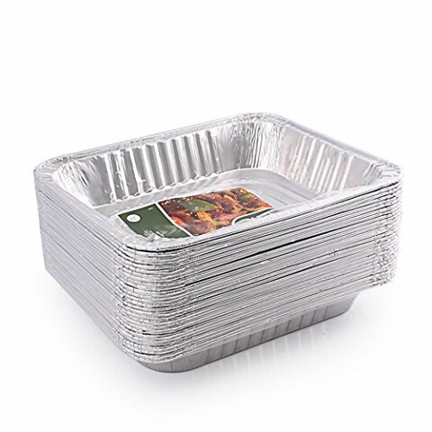 Half Size Steam Table Deep 30 Pack 9X13 Disposable Aluminum Foil Baking Pans 
