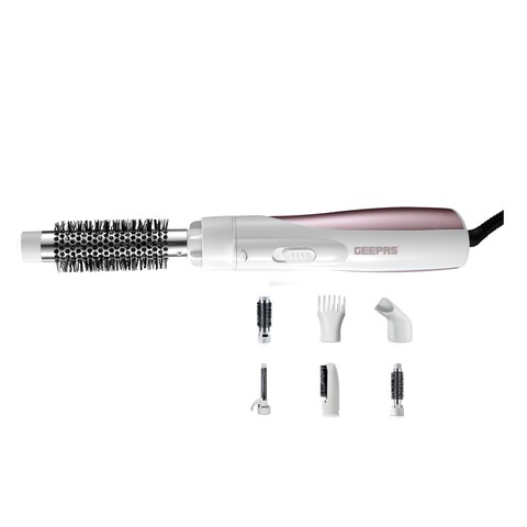 Buy Geepas GH86027UK 6-in-1 1000W Hair Styler, Portable 1 Speed, 3 Heat  Settings, Cool Mode, 360 Swivel Cord, Ideal Accessory with Ionic Function,  2 Year Warranty Online - Shop Beauty & Personal Care on Carrefour UAE