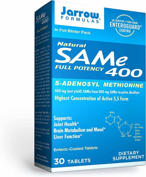 Jarrow Formulas Same 400 Mg - 30 Tablets - Highest Concentration Of Active S, S Form - Supports Joint Health, Liver Function, Brain Metabolism, Mood &amp; Antioxidant Defense - 30 Servings