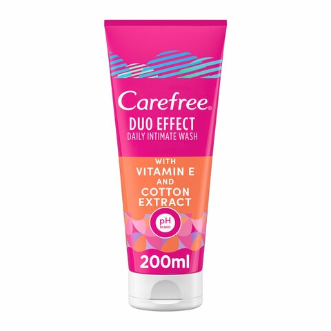 Carefree intimate wash duo with vitamin e and cotton extract  200 ml