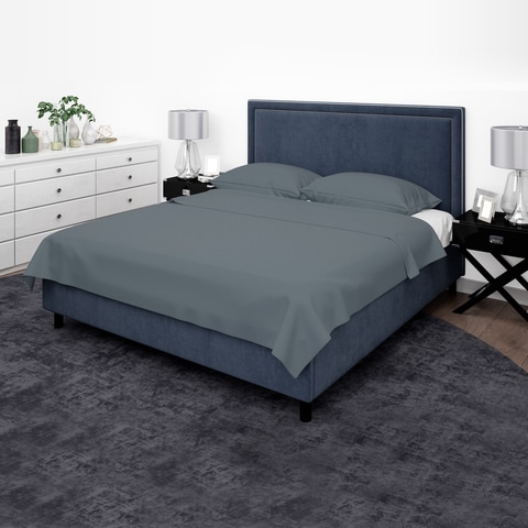 ملاءة سرير واحدة من باري لايف - 90 جي اس ام من الألياف الدقيقة - زوايا مرنة - مقاومة للتجاعيد والبهتان - 160 × 240