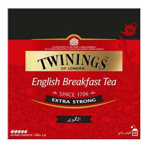 Twinings English Breakfast Extra Strong 50 Tea Bags