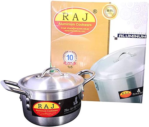 Raj Aluminium Deep Cooking Pot Set 5 Piece