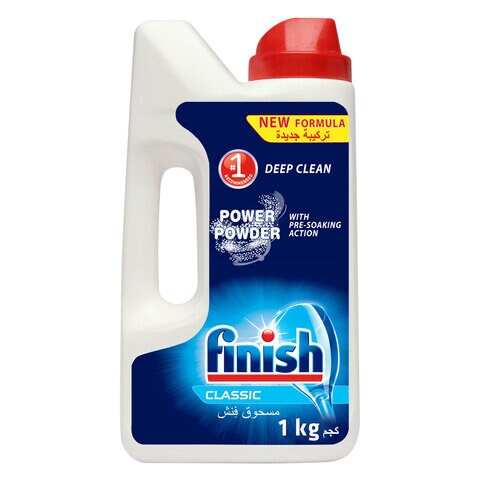Finish Dishwasher Detergent Powder with Pre-Soaking Action, Classic &ndash; 1 Kg