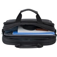 Cabinpro Premium Laptop Bag 15.6-inch Water Resistant Shoulder Computer Bag with Adjustable Shoulder Strap for Men and Women CP013 Black