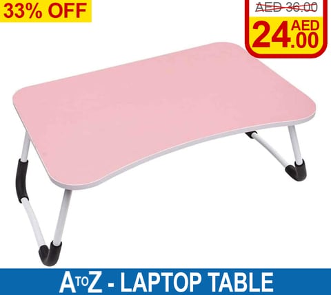 Foldable Laptop Table Pink