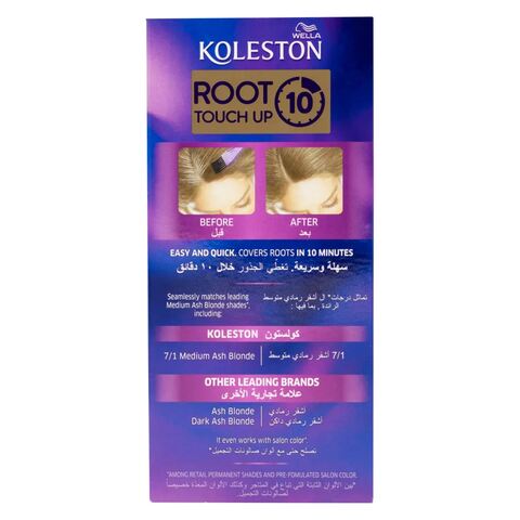 Wella Koleston Root Touch Up Hair Color Cream 7/1 Medium Ash Blonde