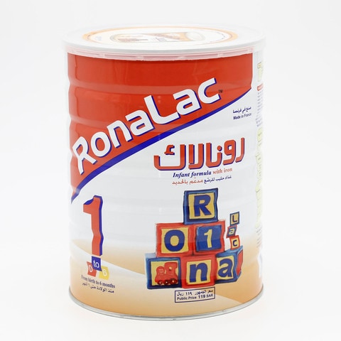 Buy Ronalac infant milk formula with iron from birth to 6 months 1700 g in Saudi Arabia
