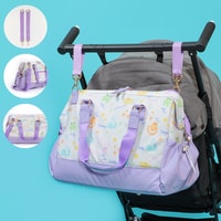 Milk&amp;Moo Diaper Tote Bag, Large, Waterproof Diaper Bag, With Insulated Bottle Pockets and Stroller Strap, Multifunctional Baby Travel Nappy Bag For Boys and Girls