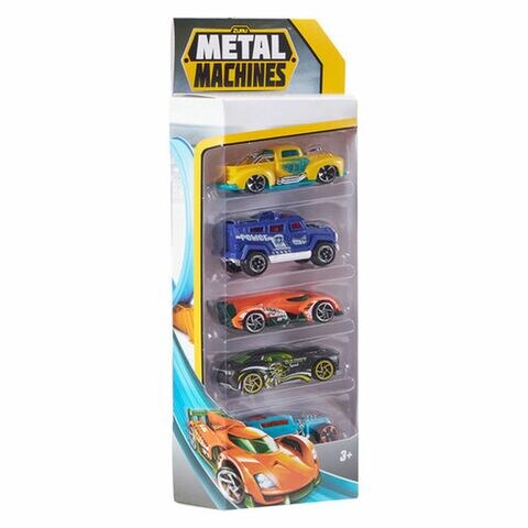 Zuru Metal Machines Play Vehicle Multicolour Pack of 5