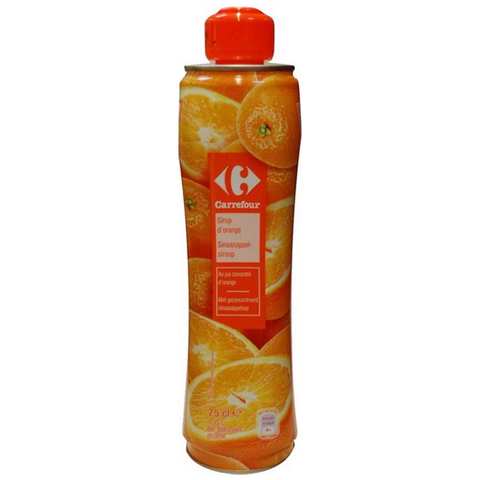 Carrefour Syrup Orange Flavor 750 Ml