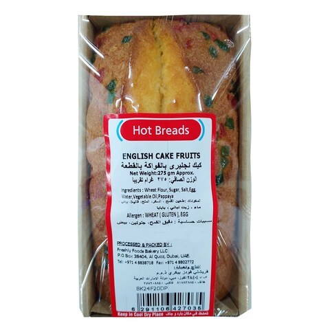 Hot Breads Mixed Fruits English Cake 275g