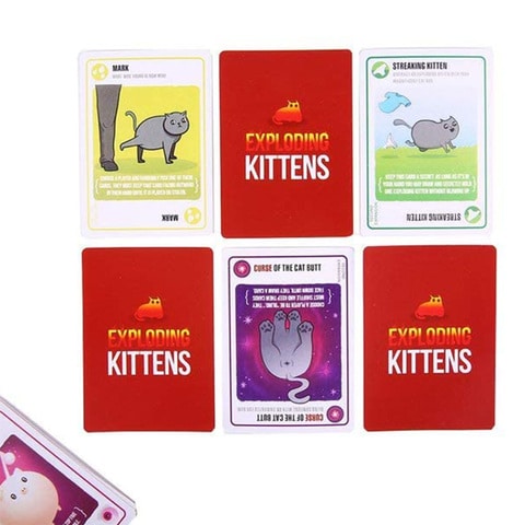 Ametoys-Funny Card Game Streaking Kittens 15 Cards Expansion P-ack Family Party Board Game