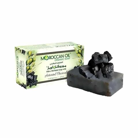Moroccanoil Olive Oil Bath Soap With Activated Charcoal 100g