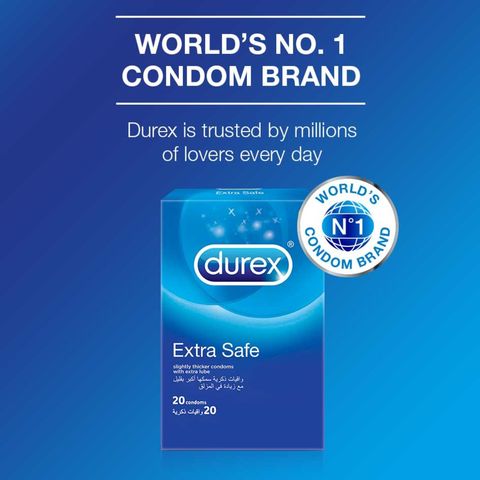 Durex Extra Safe Condom Clear 20 count