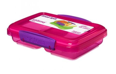 Sistema Small Split To Go Divided Snack Container - 2 Section 