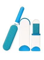 Buy Generic 3-Piece Pet Fur Remover Brush White/Blue 300X55mm in Saudi Arabia