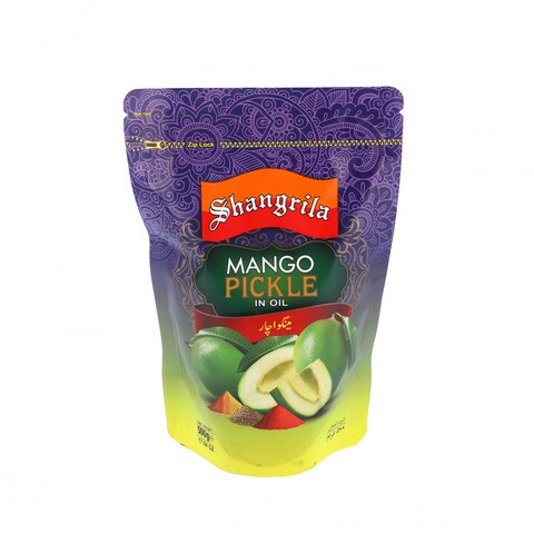 Shangrila Mango Pickle In Oil Plastic Pouch 500g