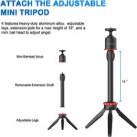 Boya Vg350 Smartphone Video Rig With Mini Tripod, Extension Tube, LED Light And Video Microphone Compatible With iPhone13 12 11, Xs, And Android For Youtube, Tik Tok, Facebook, Vlogging