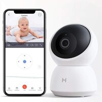 Xiaomi Imilab A1 3Mp Hd Baby Monitors 360&deg; Panoramic Wireless Ip Home Security Camera International Version H.256 Full Color Home Security Device