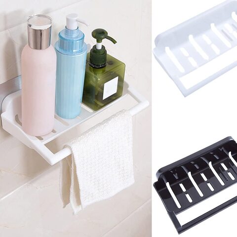 Kitchen Rack Wall Hanging Free Punching Multifunctional Dish