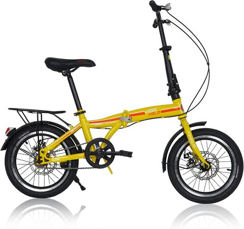 Yellow 2025 folding bike