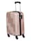 Senator Hard Case Cabin Luggage Trolley Suitcase for Unisex ABS Lightweight Travel Bag with 4 Spinner Wheels KH110 Rose Gold